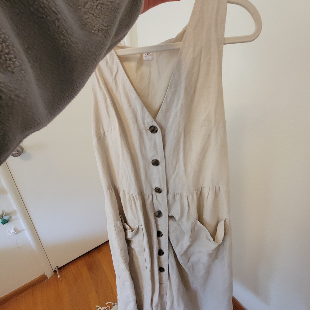 GAP Cream Sleeveless Dress